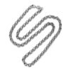 Charms & Beads 925 Silber Sterling Halskette - Retro Punk Persönlichkeit - Ideales Geschenk für Männer und Frauen - Inklusive Geschenkbox - Trendiger Schmuck (Farbe Breite ~6mm Größe Länge ~50CM